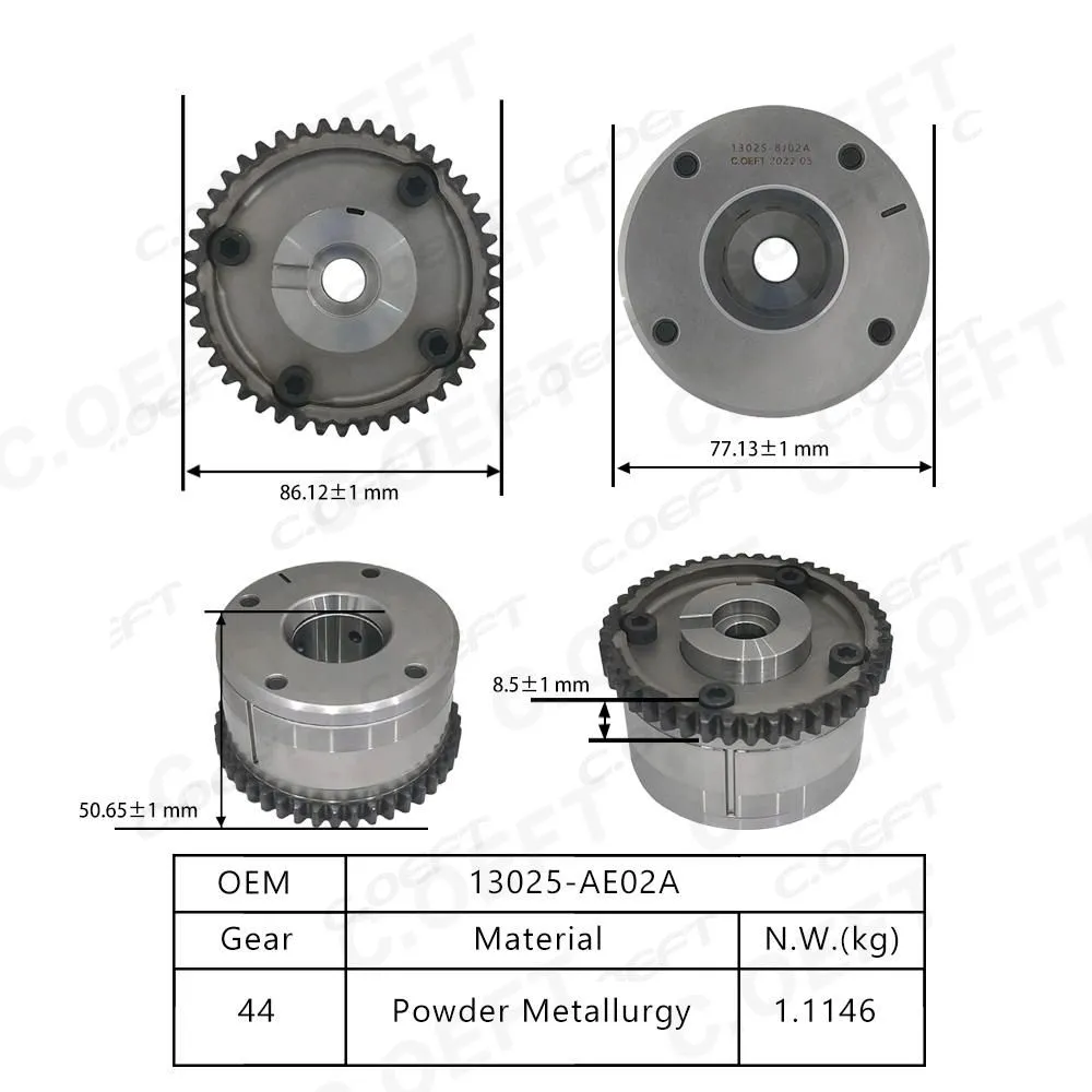 New Factory Wholesale Variable Valva Timing Actuator Adjustable Timing Gear 13025-AE02A for NISSAN