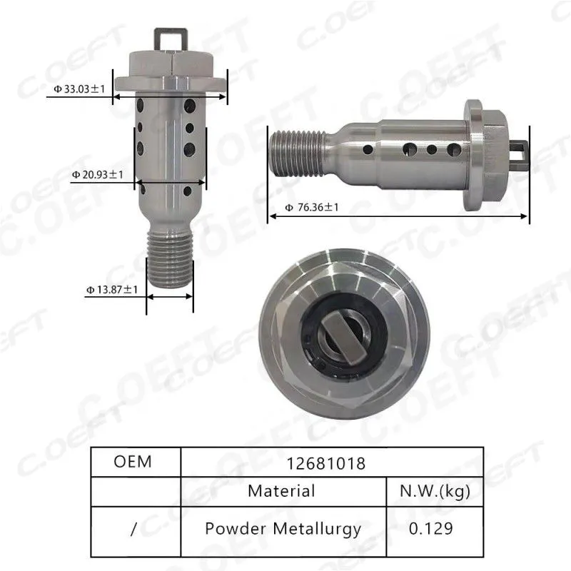 For GM Vehicle Engine Parts Automatic Engine Timing Oil Control Central Valve 12681018 New