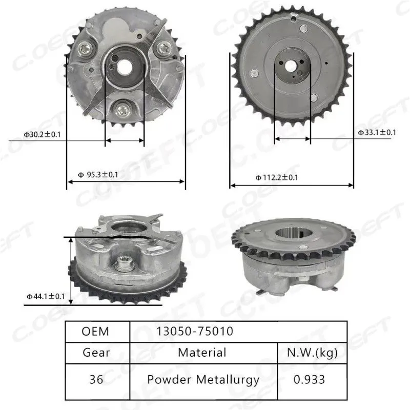 For Toyota Land Cruiser  2TR  2.7 VVT Timing Gear 1305075010