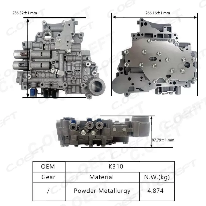 Refabricated High quality Transmission Valve Body Assembly K310 for Toyota Corolla