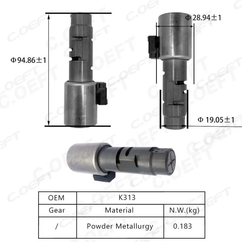Refabrication Factory Wholesale Transmission Valve Transmission Shift Solenoid Automatic Transmission Solenoid K313 for Toyota