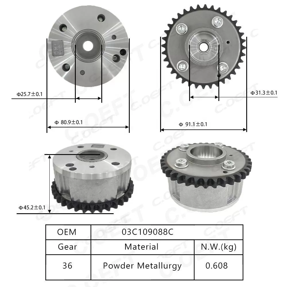 For VW Golf Passat 1.4T  1.6 Adjustable Timing Gear 03C109088C