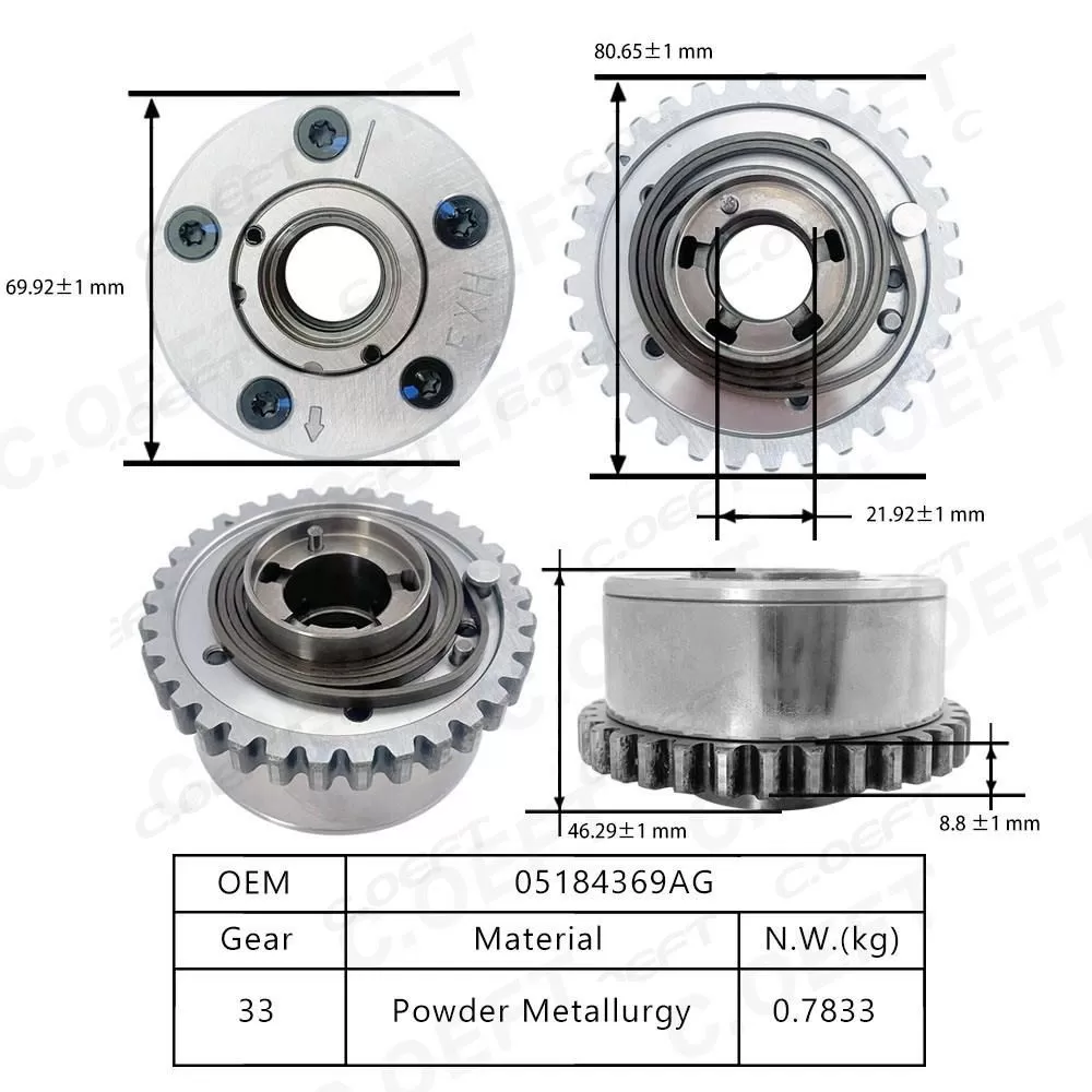 For Chrysler Camshaft Adjustment Unit 05184369AG 05184369AH