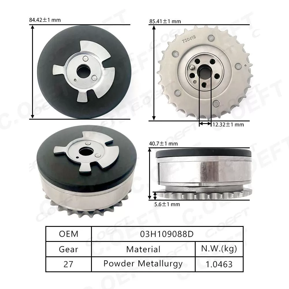 For Volkswagen Audi  3.6 Camshaft Timing Gear 03H109088D  Exhaust