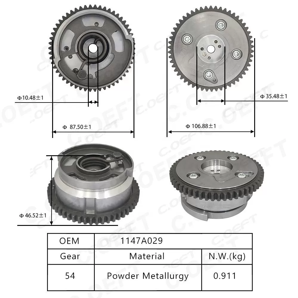 For Mitsubishi 4J12 Variable Vavla Timing Gear 1147A029