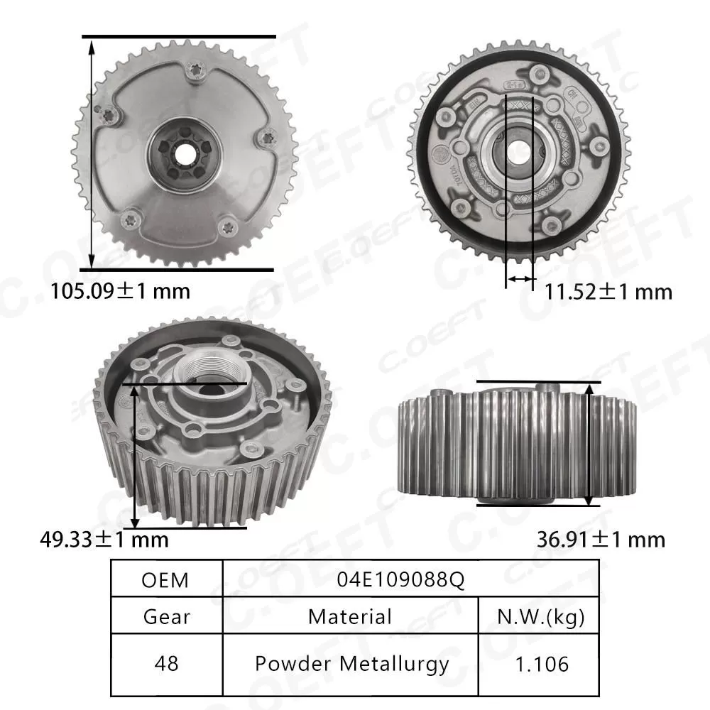 For Volkswagen EA211 1.4T  VVT Timing Gear 04E109088Q
