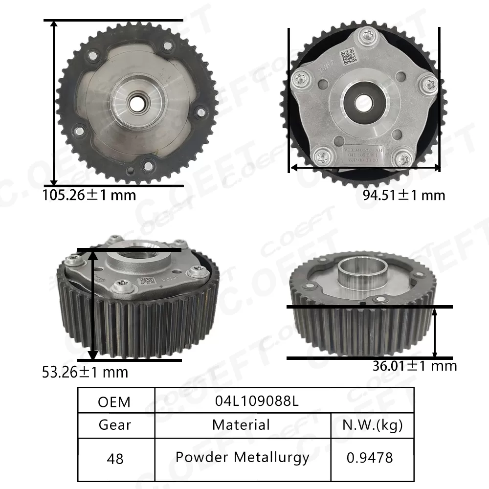 For Volkswagen EA211 1.4T  VVT Timing Gear 04L109088L
