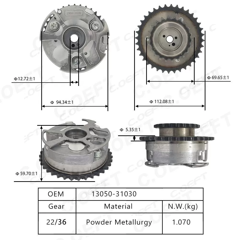 For Toyota 1GR 4.0 VVT Timing Gear 13050-0P010