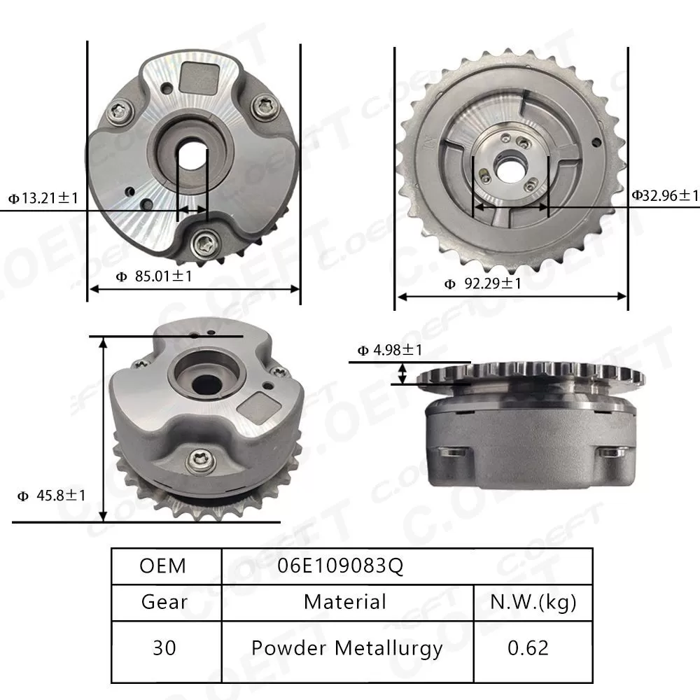 For Audi VW Volkswagen 2.5 2.8 3.0 Camshaft Timing Gear 06E109083Q