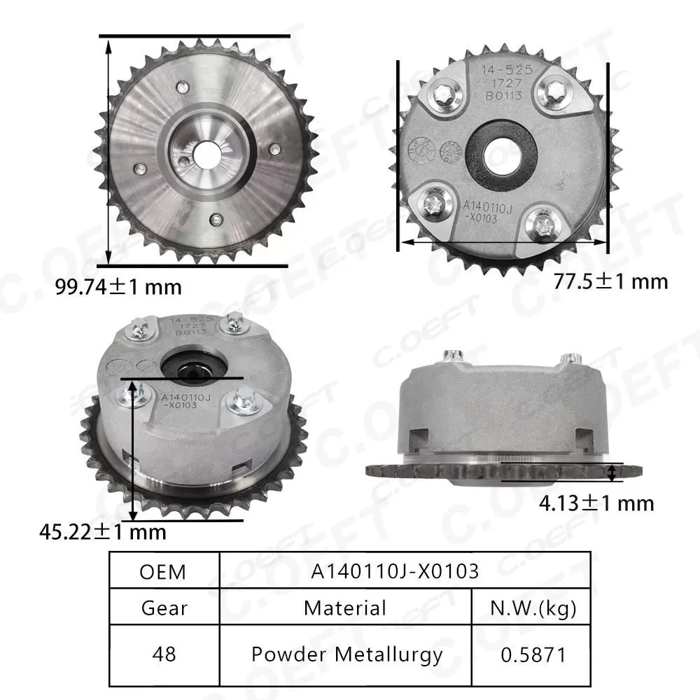 New High Quality Camshaft Adjuster Camshaft Position Actuator in 14-525 A140110J-X0103 for Dongfeng Fengshen Yixuan 1.5