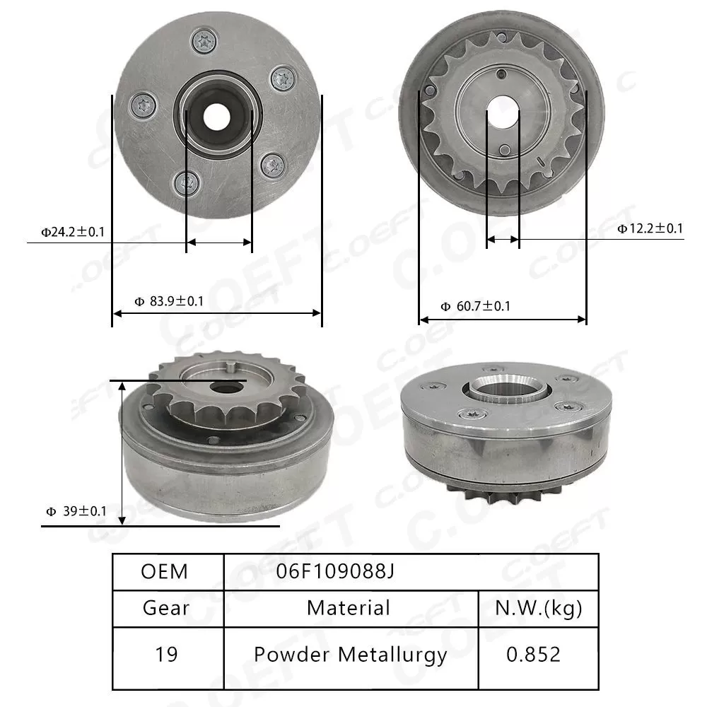 For Volkswagen Audi VVT Timing Gear 06F109088J