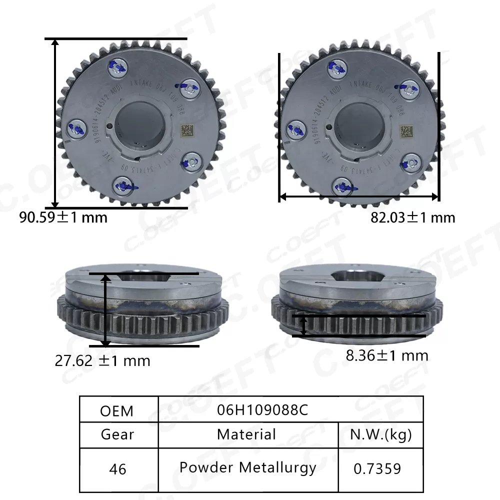 For Audi EA888 1.8T 2.0T VVT Timing Gear 06J109088
