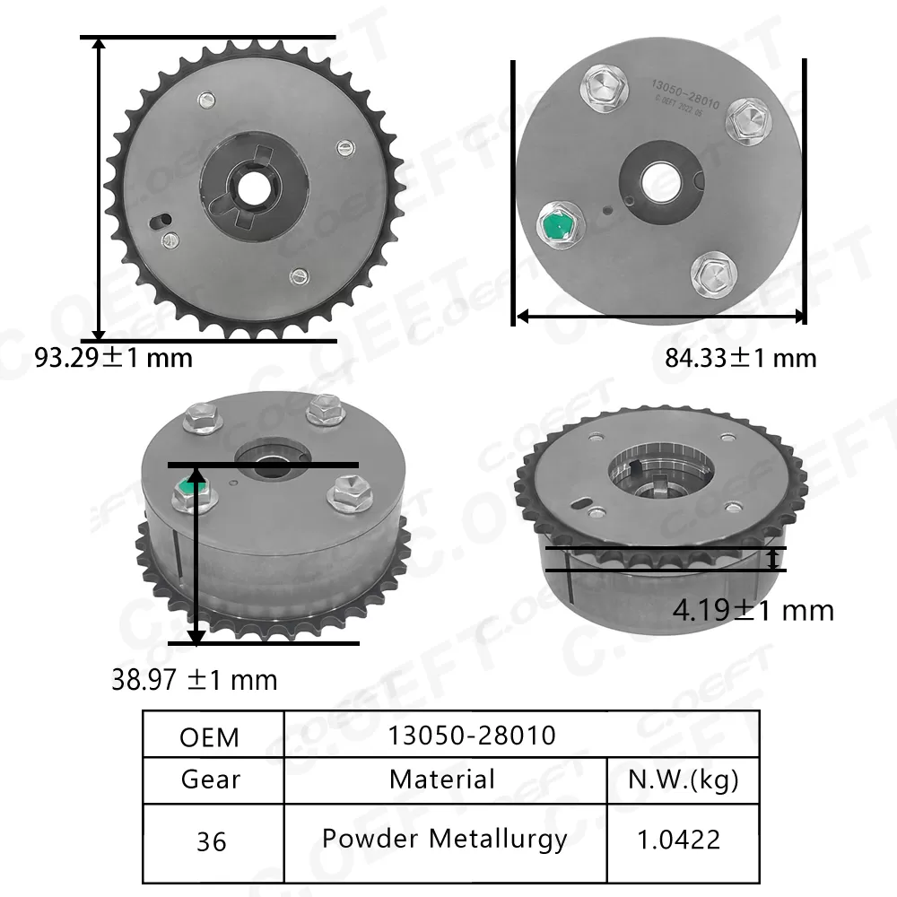 For Camry 1AZ 2AZ 2.0 2.4 Adjustable Timing Gear 13050-28010