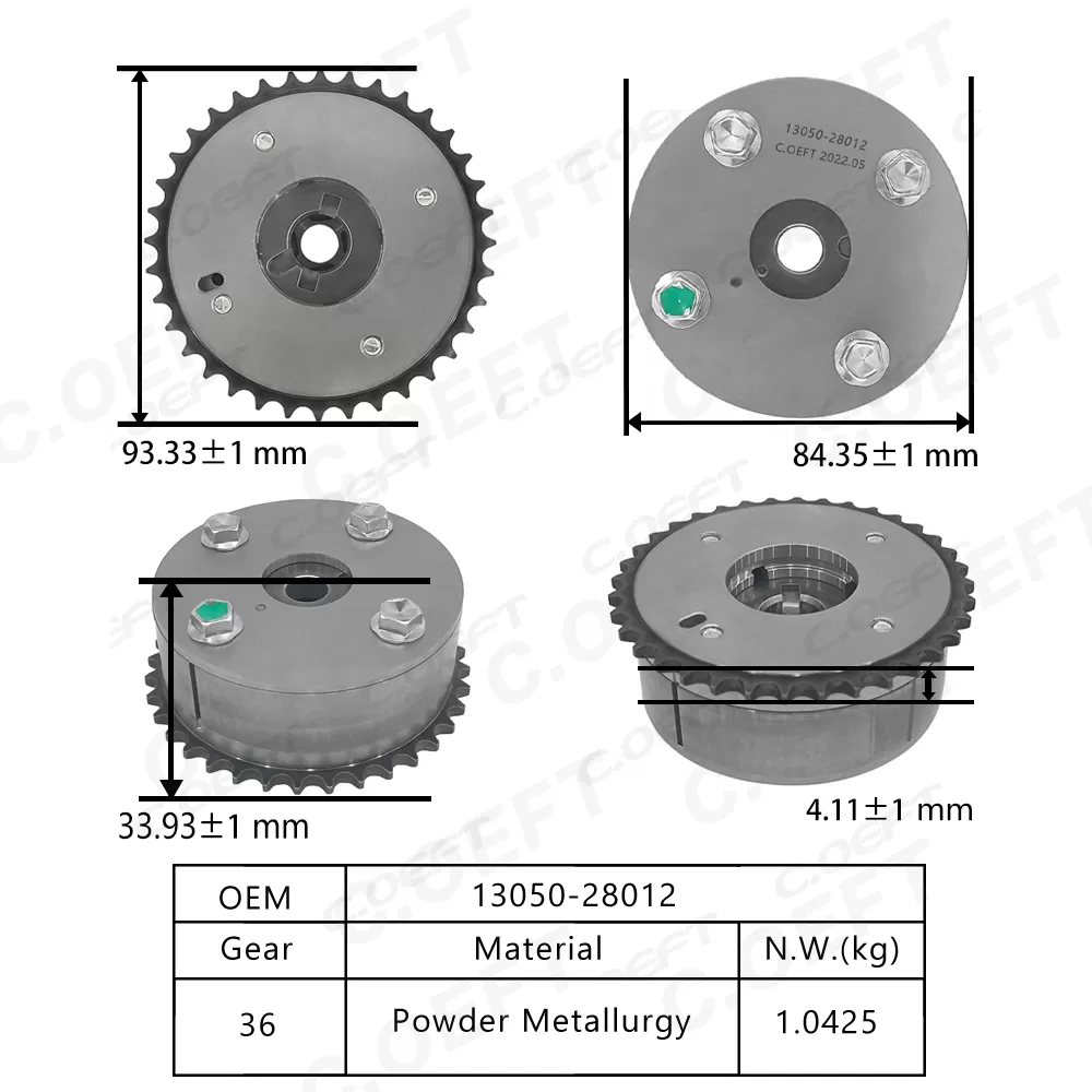 For Toyota 1AZ 2AZ 2.0 2.4 Camshaft Timing Gear 13050-28012