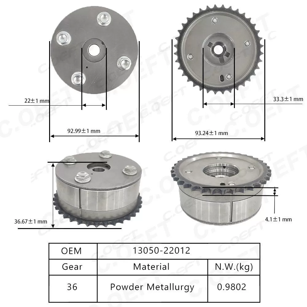 For Toyota Corolla 1ZZ  1.8  Variable Valve Timing Gear 13050-22012
