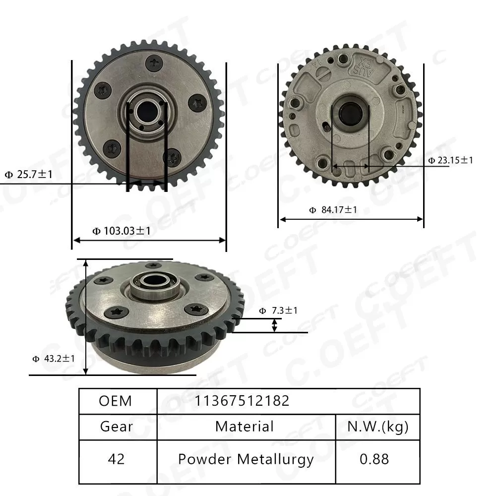 For BMW  VVT Timing Gear 11367512182