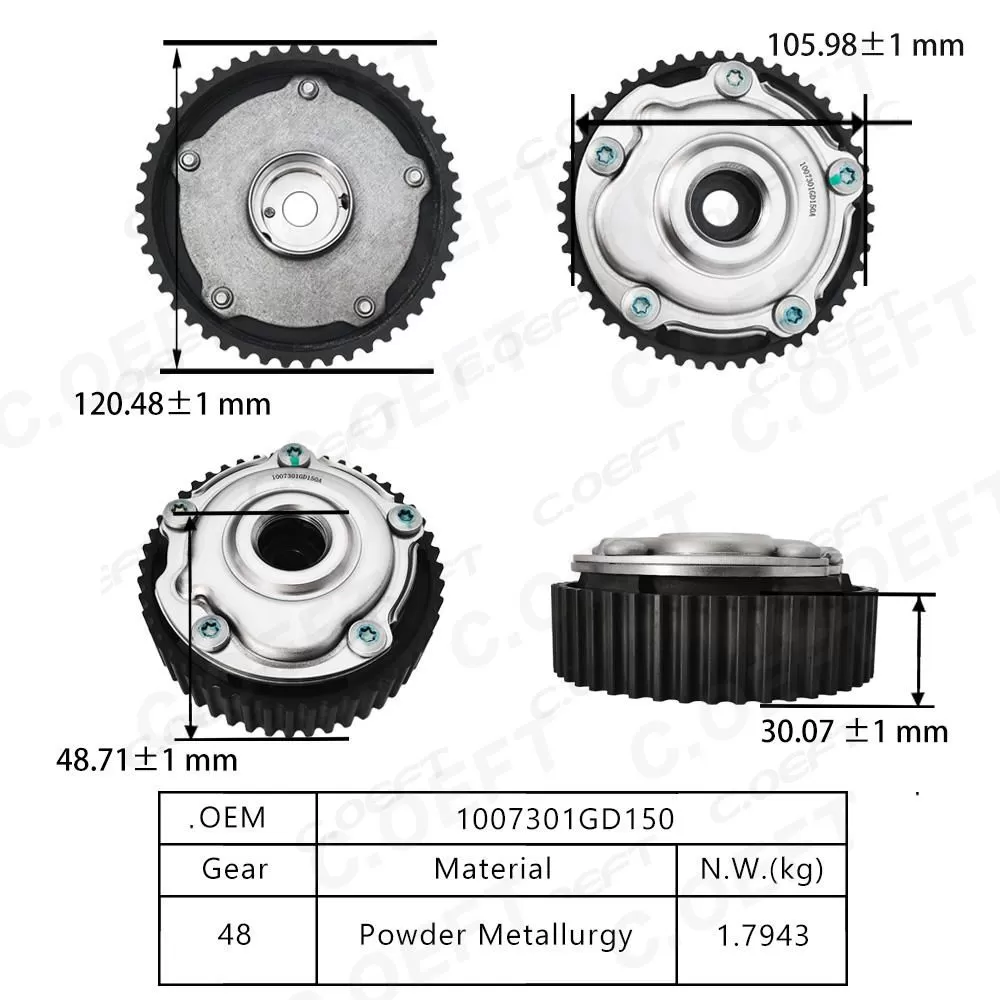 New High Quality VVT Timing Gear 1007301GD150 F-347888.01 for Jianghuai M4 2.0
