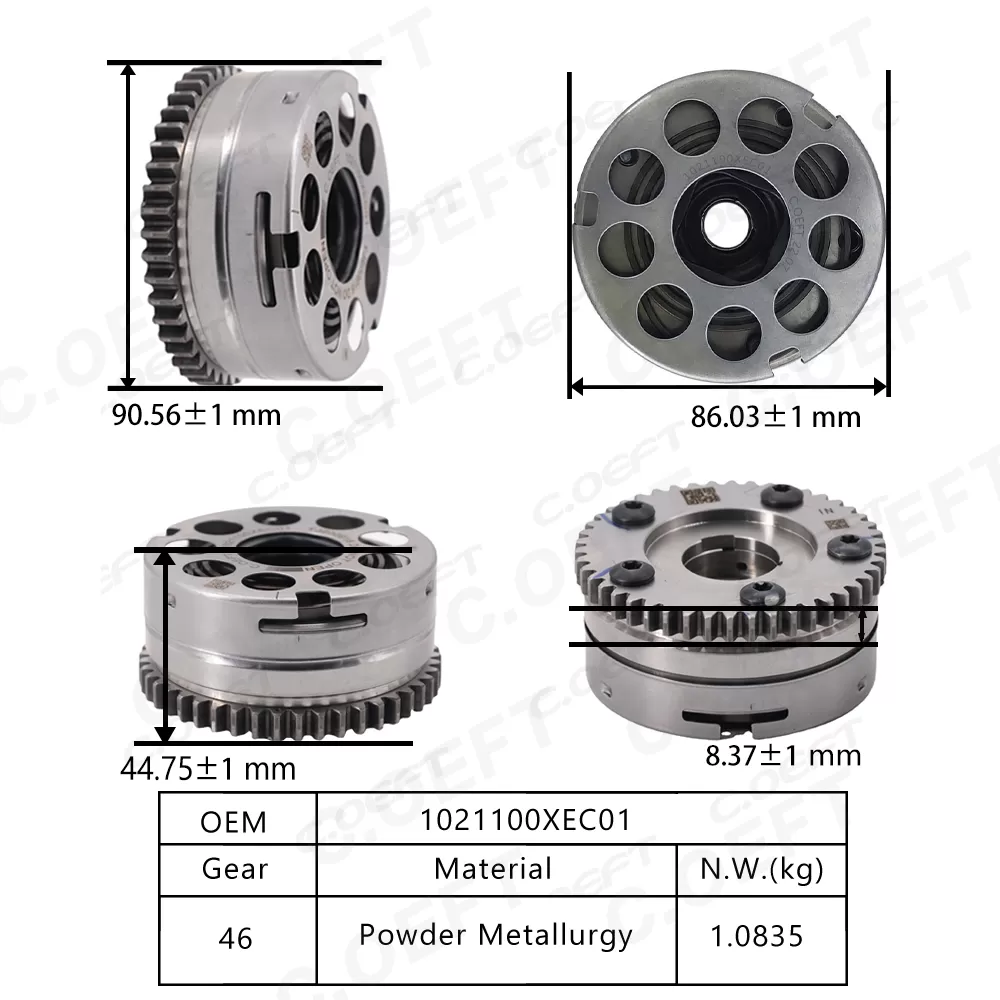 New Automatic Camshaft Actuator Cam Gear Pulley Camshaft Pulley 1021100XEC01 for Great Wall H7