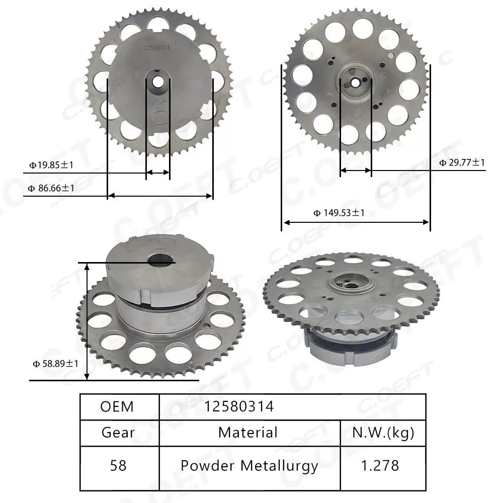 For Buick Chevrolet 4.2 Camshaft Adjustment Unit 12580314