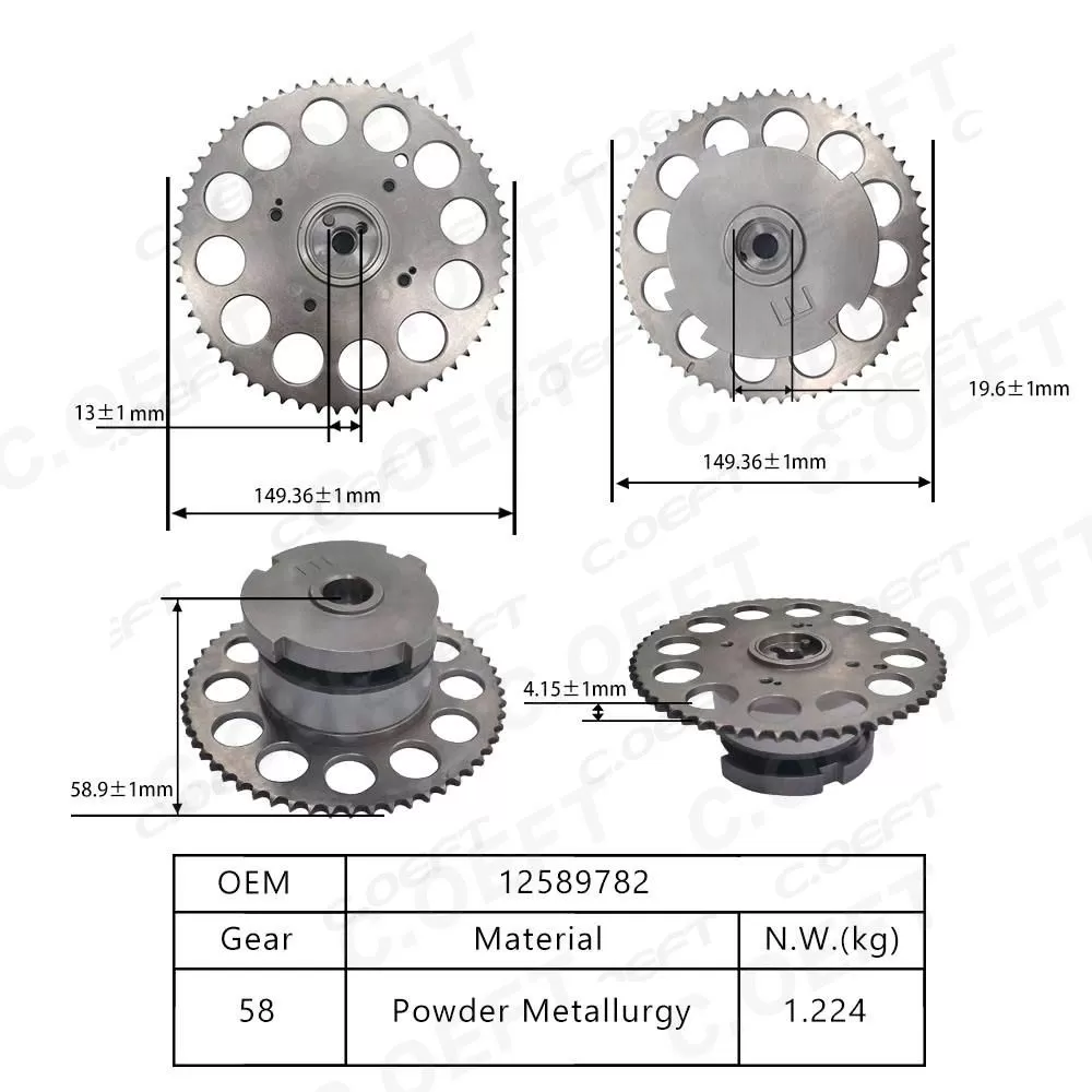 For Buick Chevrolet 3.7 Camshaft Adjustment Unit 12589782