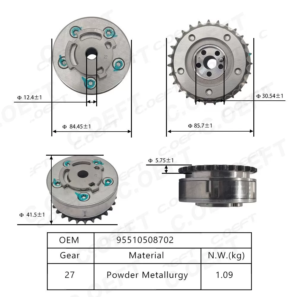 For Porsche 955 V6 VVT Timing Gear 95510508702