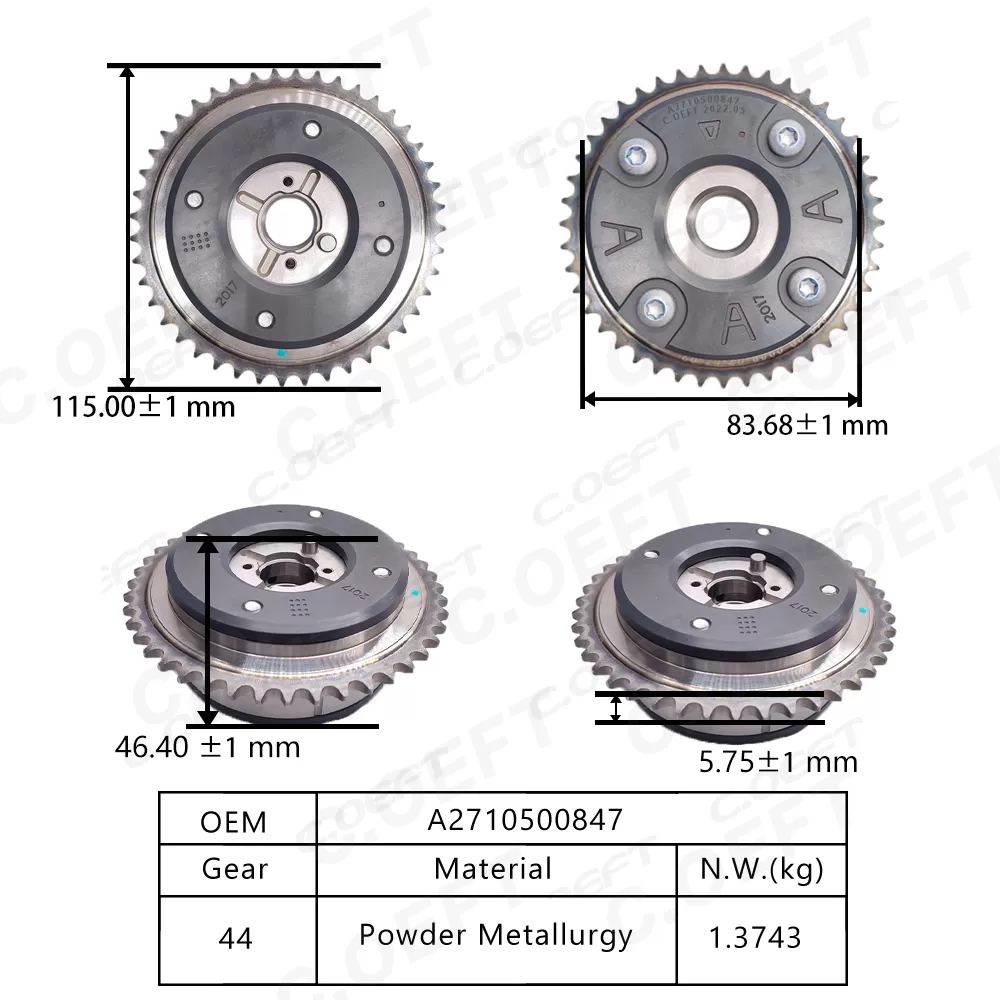 For Mercedes Benz 271.950  1.8 VVT Timing Gear A2710500847