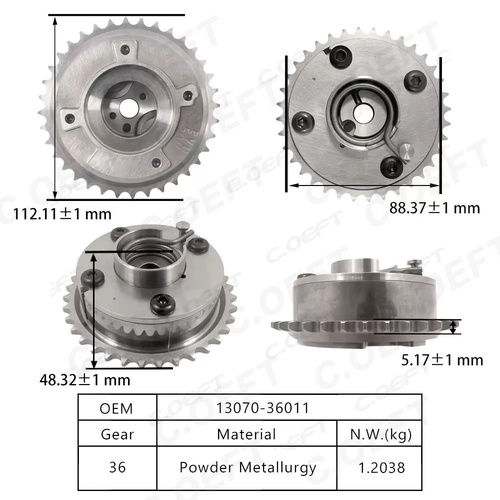 For Highlander TOYOTA RAV4 Sienna Camry 1AR 2AR  VVT Timing Gear 13070-36011