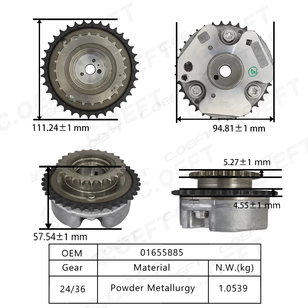 New High Quality Camshaft Position Actuator Engine Timing Camshaft Sprocket 01655885 for Geely Bo Rui