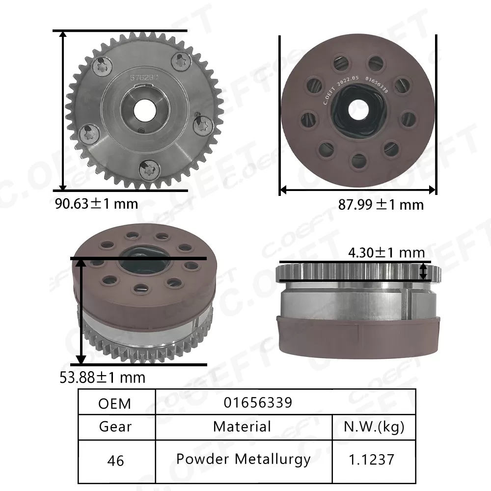 New Automatic Camshaft Adjuster Camshaft Position Actuator Variable Valve Timing Gear 01656339 for Geely Bo Rui 4G15T
