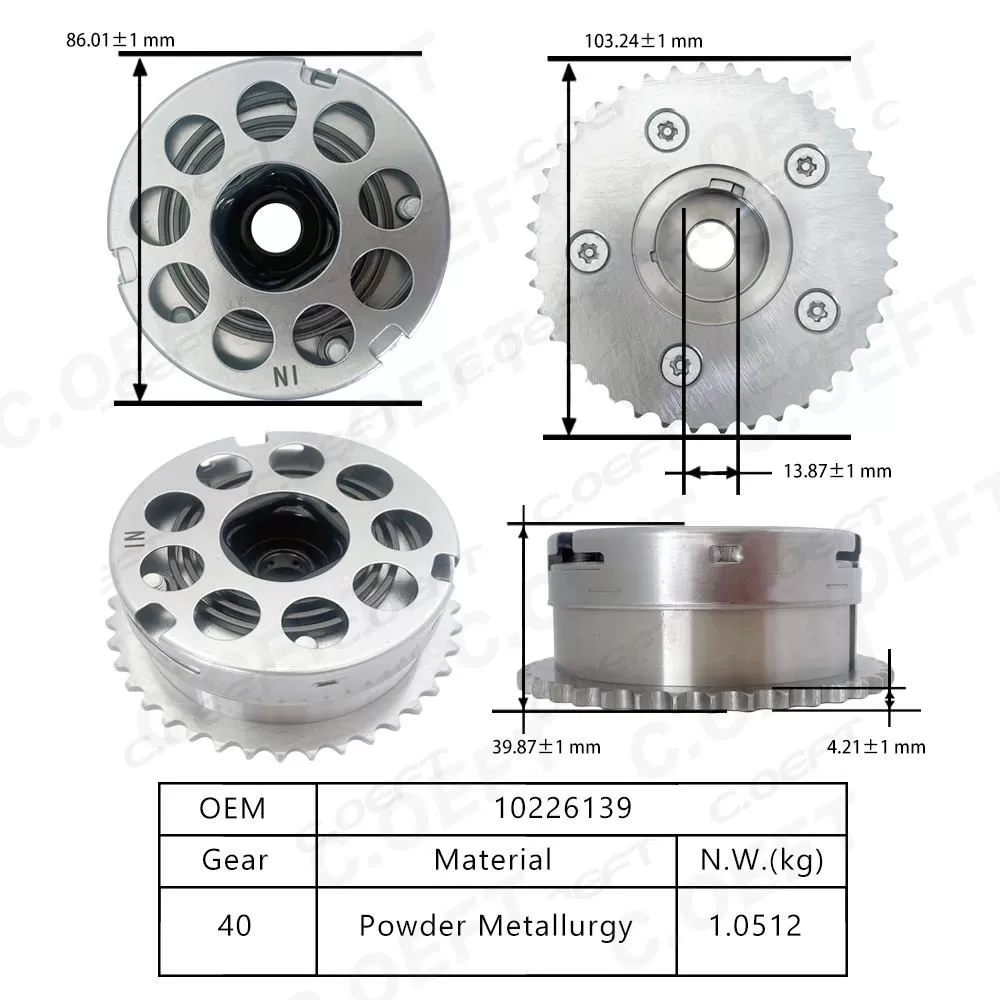 New Factory Wholesale Camshaft Adjuster VVT Timing Gear (Intake) 10226139 for SAIC Maxus G10 2.0T