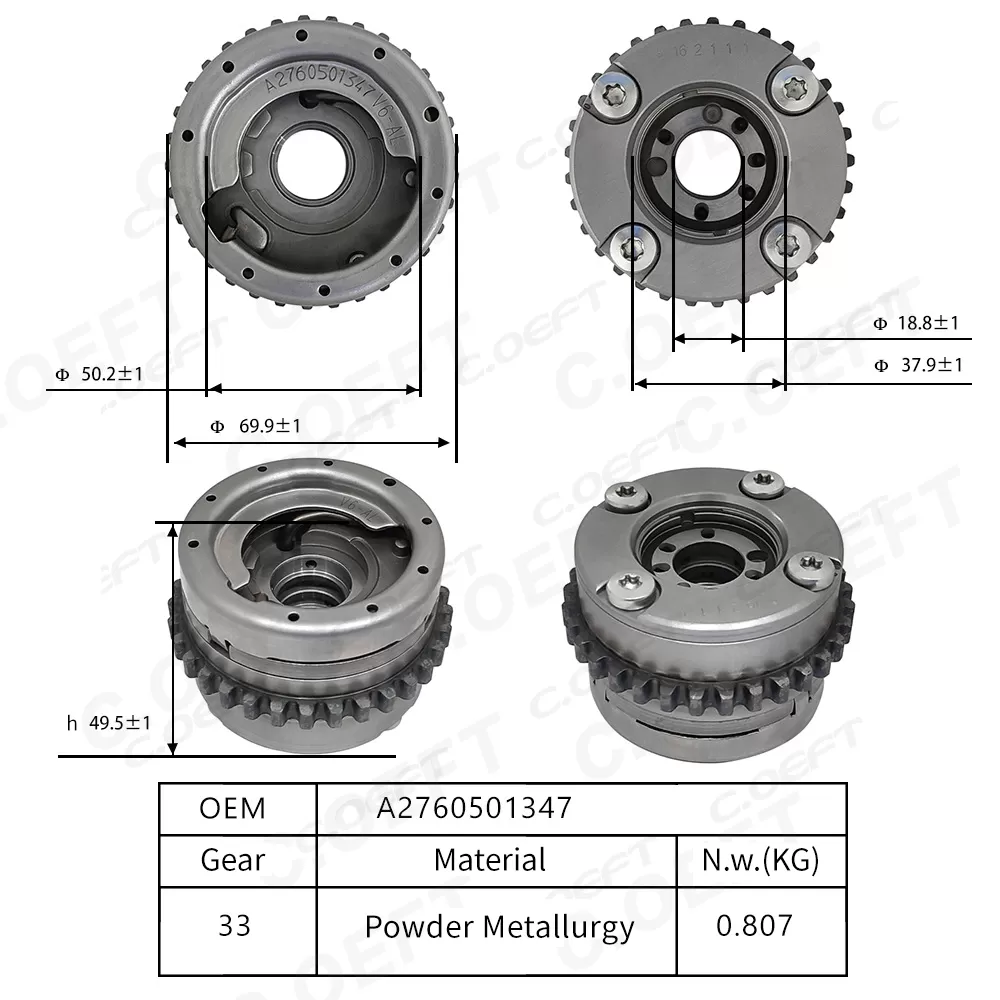 For Mercedes Benz 276 V6 3.0 VVT Timing Gear A2760501347