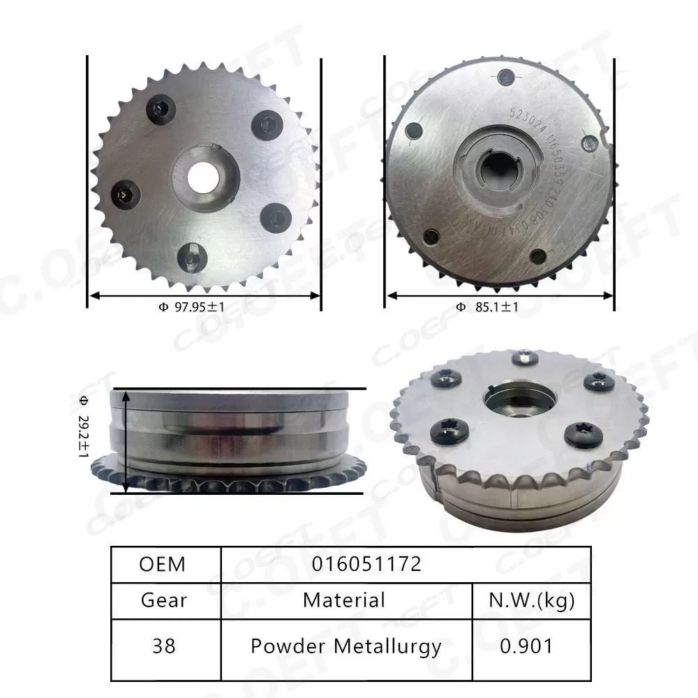 New Auto Parts Camshaft Adjuster Camshaft Dephaser Pulley Camshaft Phaser 016051172 for Geely New King Kong