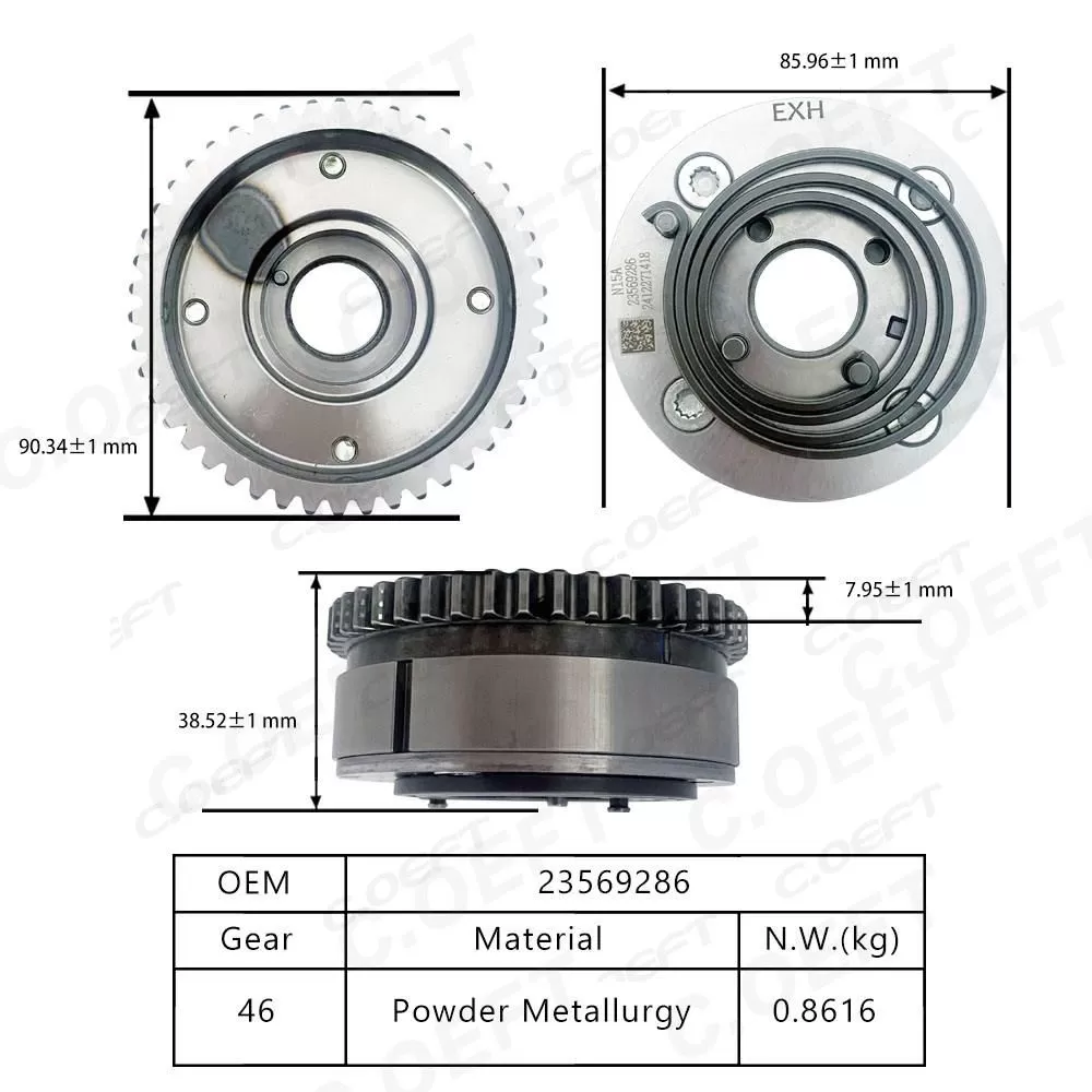 New Factory wholesale camshaft adjuster VVT timing gear (Exhaust) 23569286 for Wuling N15A
