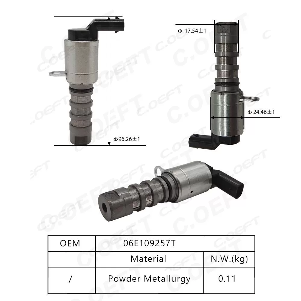 Auto Parts New Camshaft Position Actuator Solenoid Valve Engine Timing Oil Control Valve 06E109257T for Touareg Vehicle