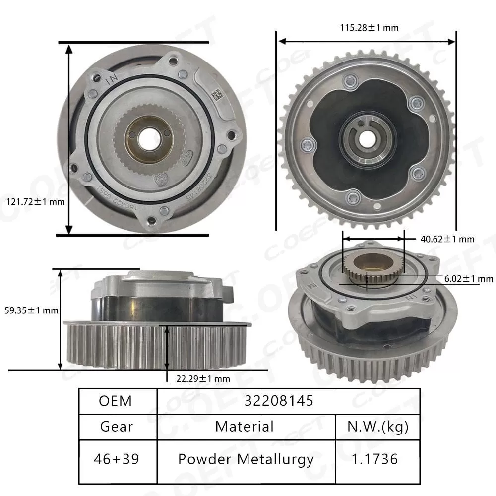 New High Quality Camshaft Pulley Variable Valve Timing Actuator Timing Gear 32208145 for Geely GBO