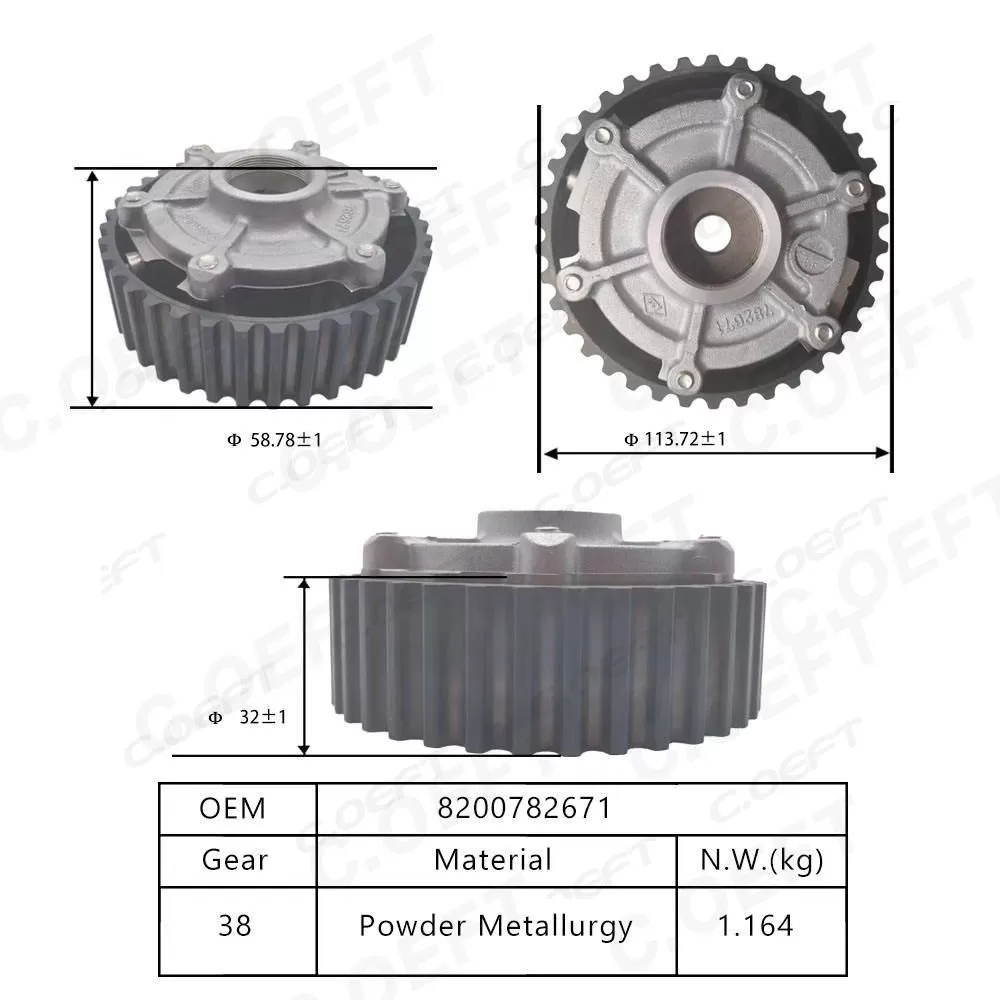 New Factory Wholesale Camshaft Adjuster Timing Gear VVT Timing Gear 8200782671 for Renault