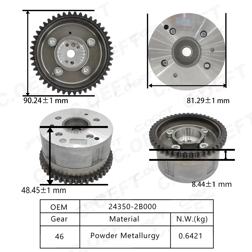 For Hyundai Kia G4FA G4FC  Variable Vavla Timing Gear 24350-2B000