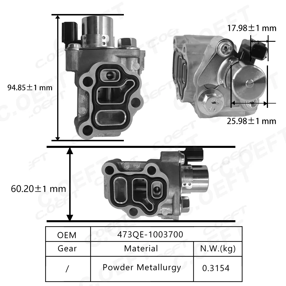 New Factory Wholesale Camshaft Adjuster Control Valve Engine Timing Oil Control Valve 473QE-1003700 for BYD