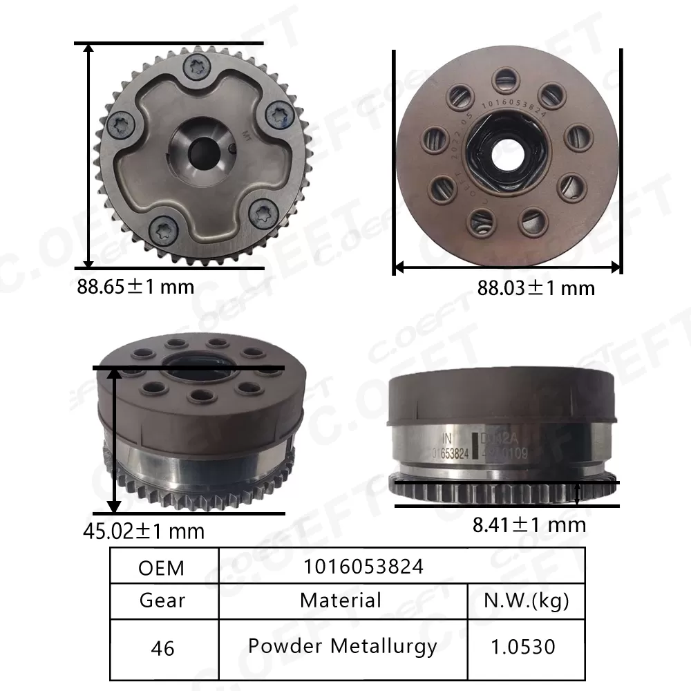New Automatic Engine Timing Camshaft Sprocket VVT Timing Gear Camshaft Actuator 1016053824 for Geely Borui 4G18 (in)