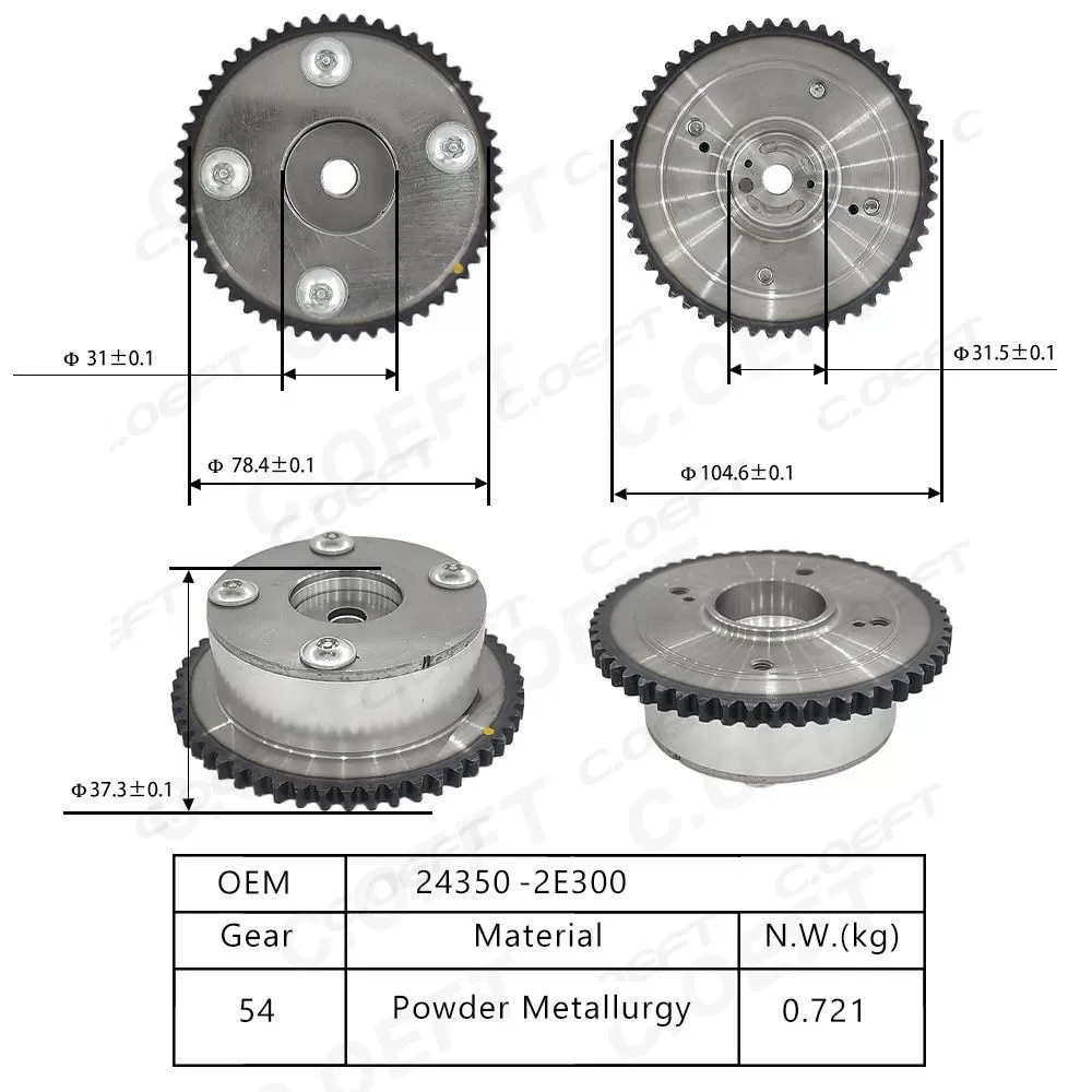 For KIA G6EA  2.7 Camshaft Timing Gear 24350-2E300