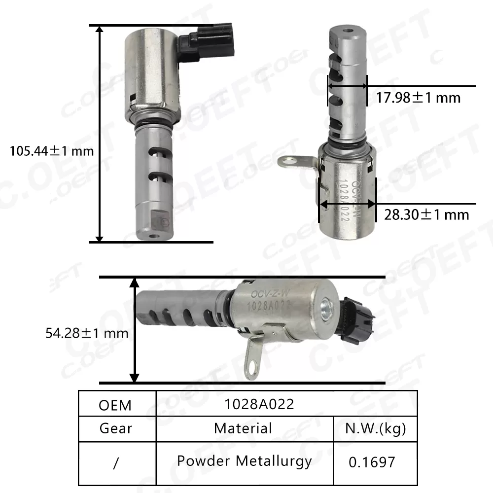 For Mitsubishi New Automatic Camshaft Adjuster Control Valve Engine Timing Oil Control Valve Oil Control Valve 1028A022