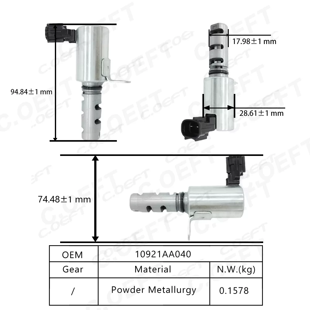 For Subaru Auto Parts New Variable Valve Timing VVT Solenoid Valve 10921AA040 Engine Oil Control