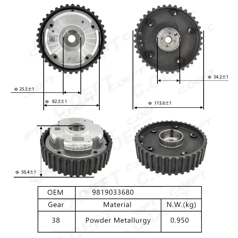 For Peugeot Citroen Adjuster VVT Gear 9819033680
