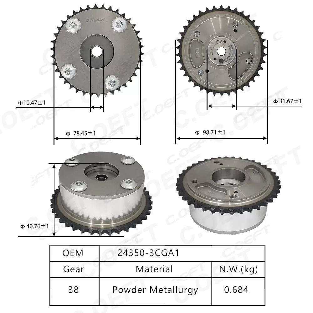 For Hyundai  G6DJ G6DH G6DG 3.0 3.3 3.8 Variable Vavla Timing Gear 24350-3CGA1