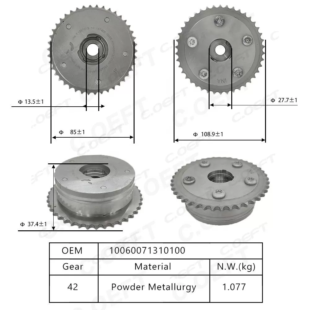 New Auto Parts Cam Gear Pulley Engine Timing Camshaft Sprocket 10060071310100 for Trumpchi