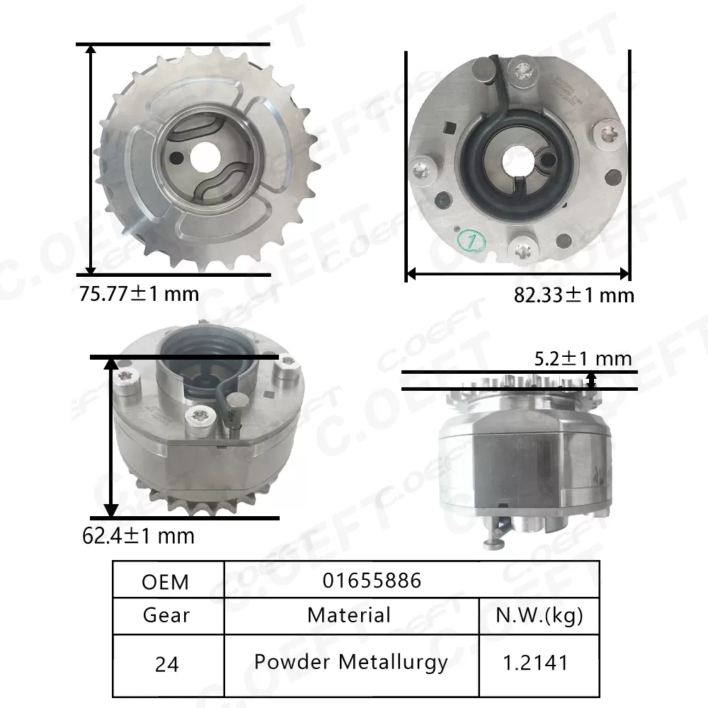 New High Quality Camshaft Position Actuator Engine Timing Camshaft Sprocket 01655886 for Geely Bo Rui V6