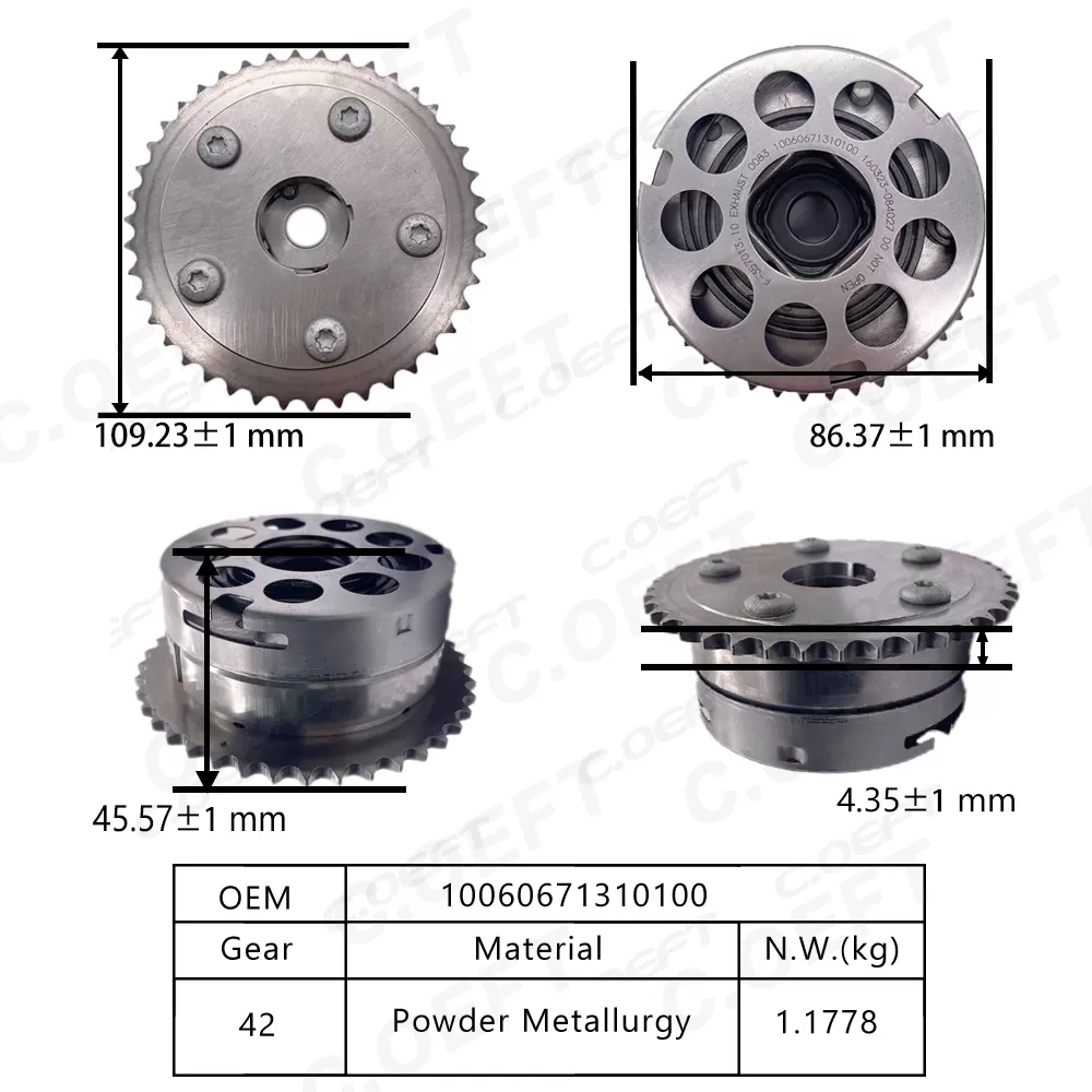 New Factory Wholesale Camshaft Adjuster Timing Gear VVT Timing GearFor Guangqi Trumpchi 10060671310100 for GAC Trumpchi