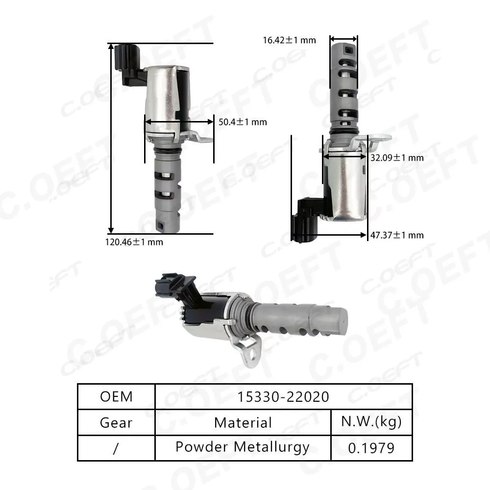 For Toyota Engine Oil Control Top Engine Parts High Quality New Variable Valve Timing (VVT) Solenoid 15330-22020