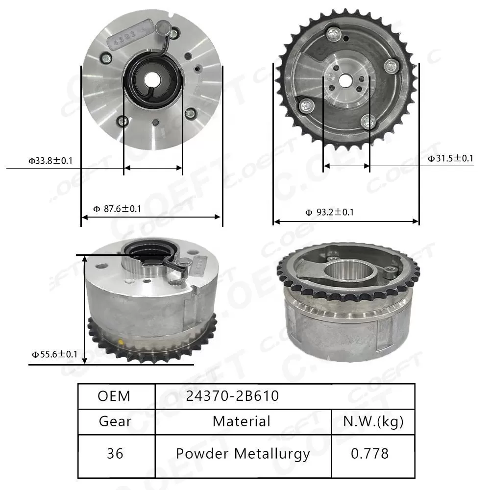 For Hyundai Kia G4FJ 1.6 Variable Valve Timing Gear 24370-2B610