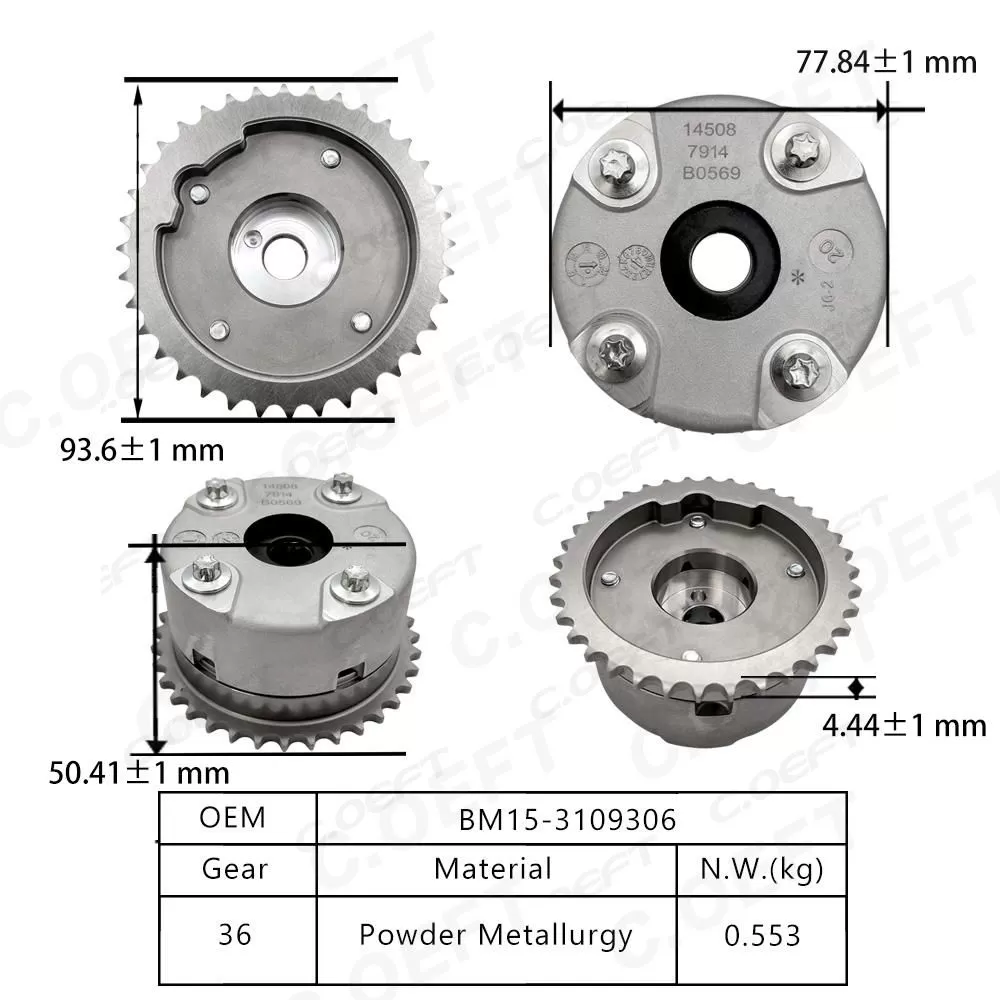 New Factory Wholesale Camshaft Adjuster Timing Gear VVT Timing Gear BM15-3109306 for Brilliance